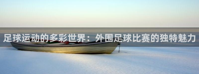 足球运动的多彩世界：外围足球比赛的独